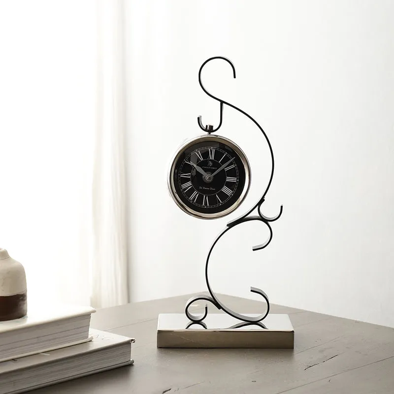Miami Table Clock - Silver media 1