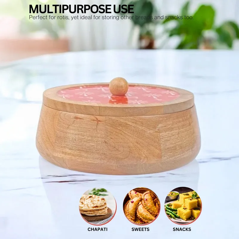 Rasva II Wood Roti Box - Red media 3