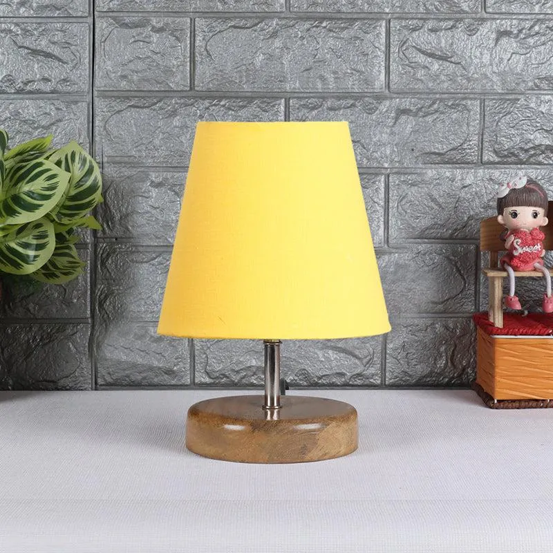Petricho Fabric Table Lamp - Yellow,Brown media 3