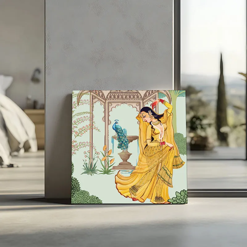Mughal Dancer Canvas Wall Art media 5