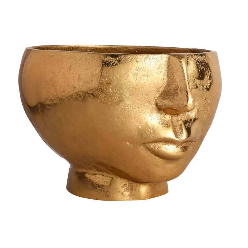 Celine Two Face Vase - Gold media 5