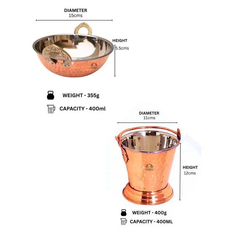 Searon Stainless Steel Kadai with Balti - Two Piece Set media 6