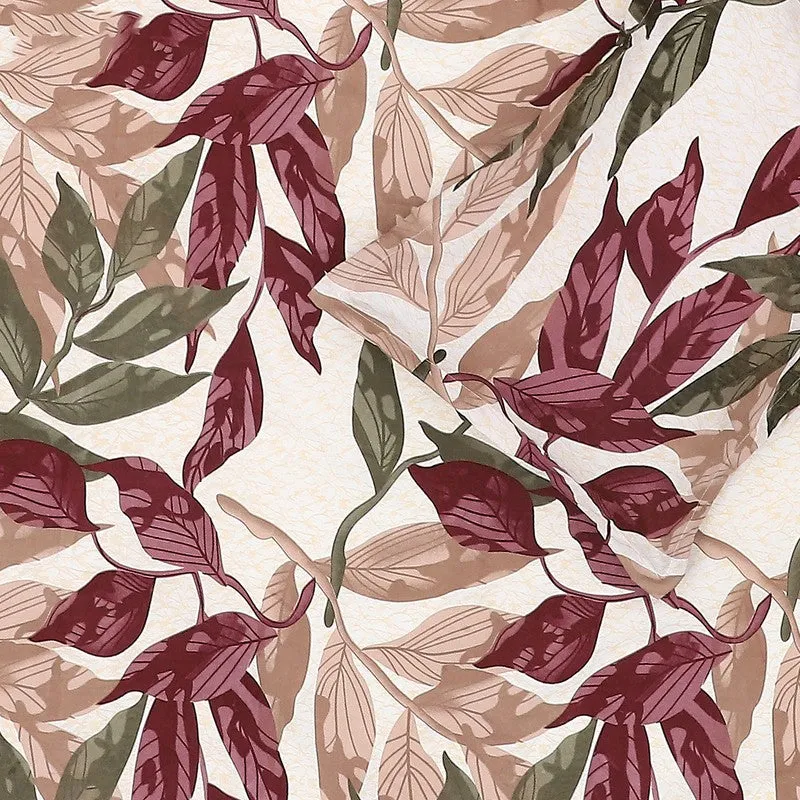 Monte Carlo Flow Leaves Bedsheet - 120 GSM media 6