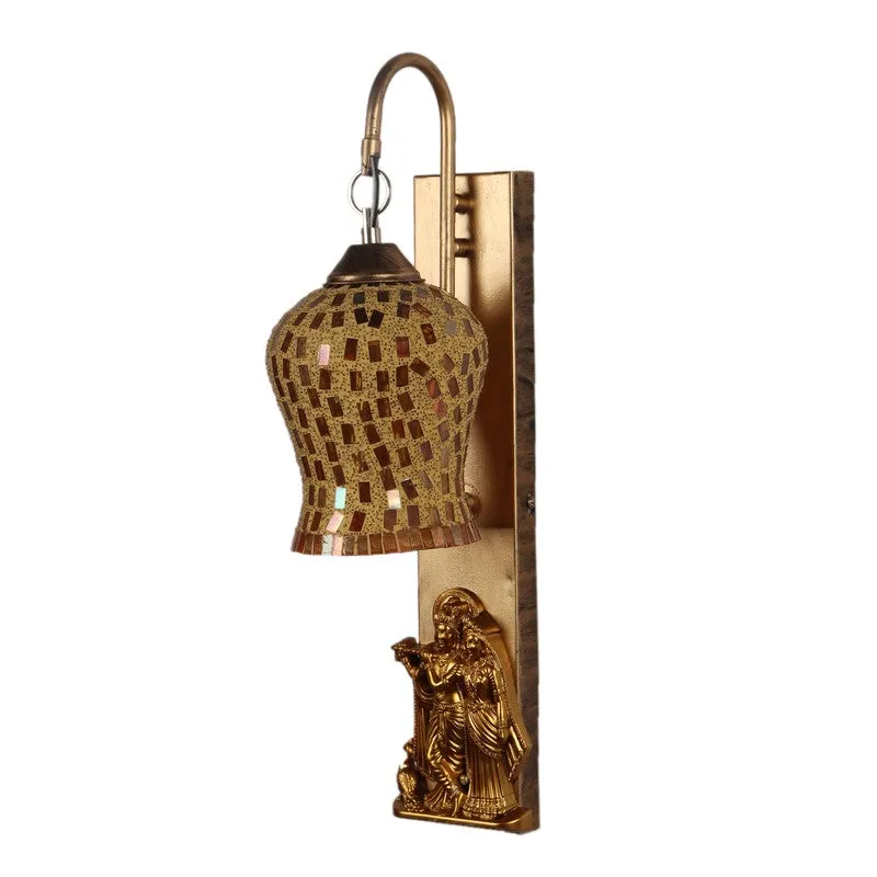 Golden Lattice Iron Wall Lamp media 4