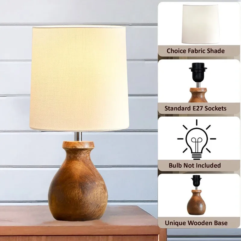 CleanEdge Wooden Table Lamp media 4