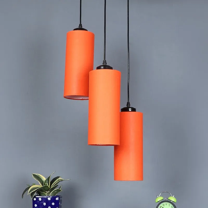 Glowspire Triple Metal Ceiling Lamp - Orange media 3