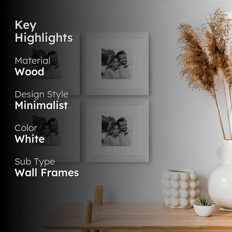 Time & Timber Lite Photo Frame (White) - Set Of Four media 2