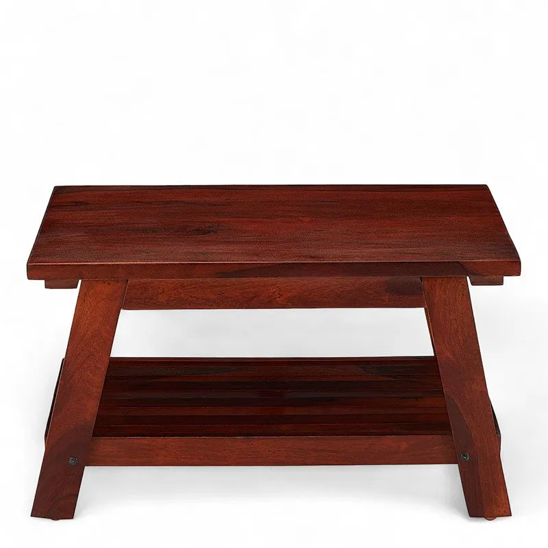 Axeron Sheesham Wooden Center Table - Rich Brown media 4