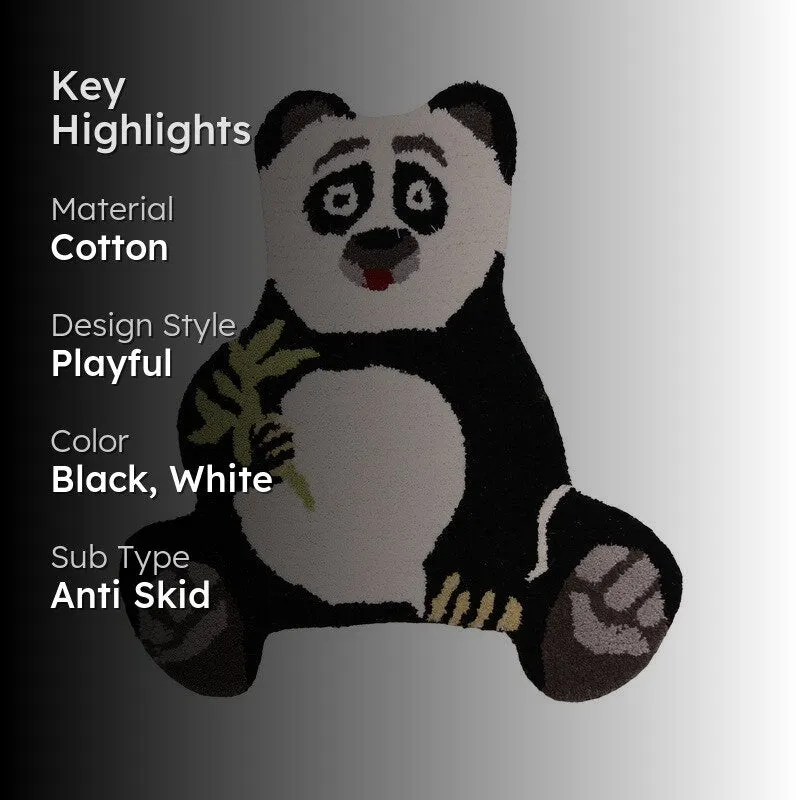 Bamboo Panda Cotton Carpet media 2