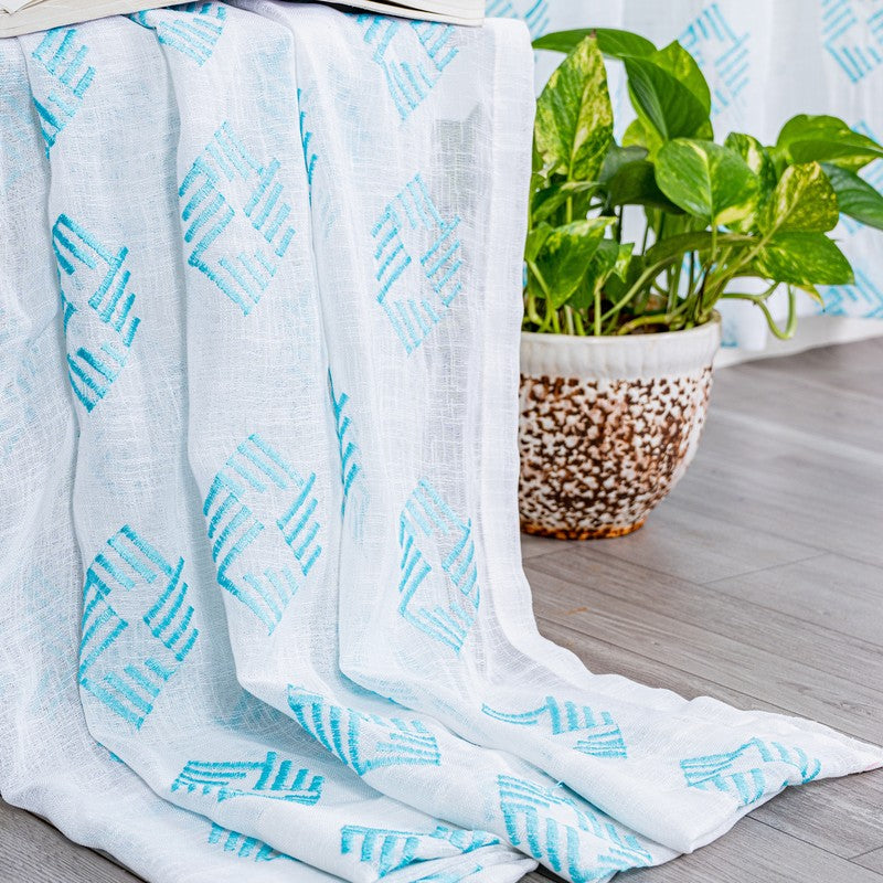 Orivra Expression Print Curtain - Set Of Two media 5