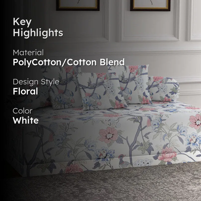 Pastel Forest Diwan Set - Six Piece Set media 2