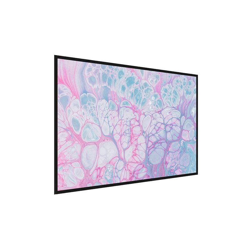 Pastel Fluid Abstract Canvas Painting - Black Frame media 3