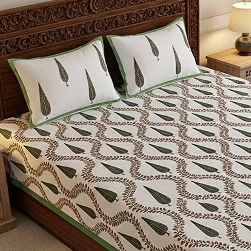 Regalia Cotton Bedsheet (Grey) - 180 TC media 3