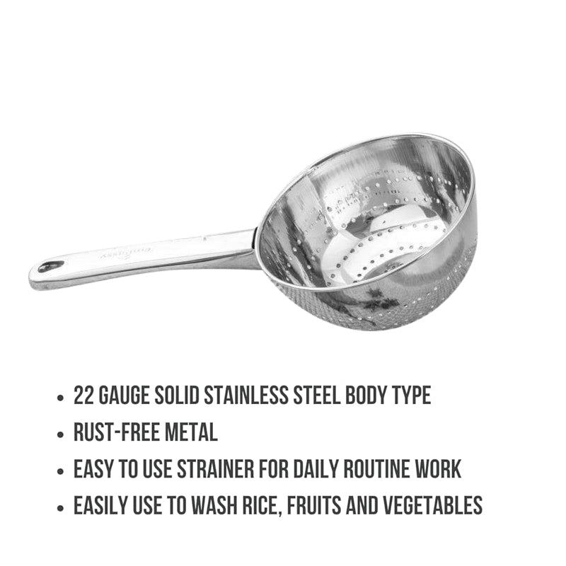 Tionture Stainless Steel Strainer - 4 Inches media 4
