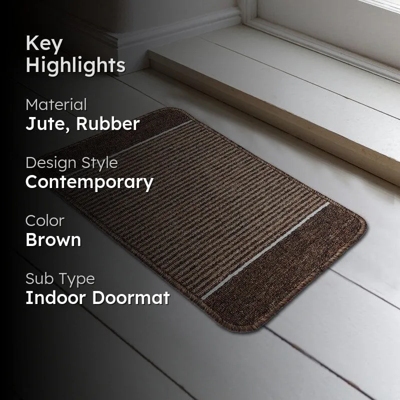 Grippo Anti-Skid Jute Door Mats - Brown media 2