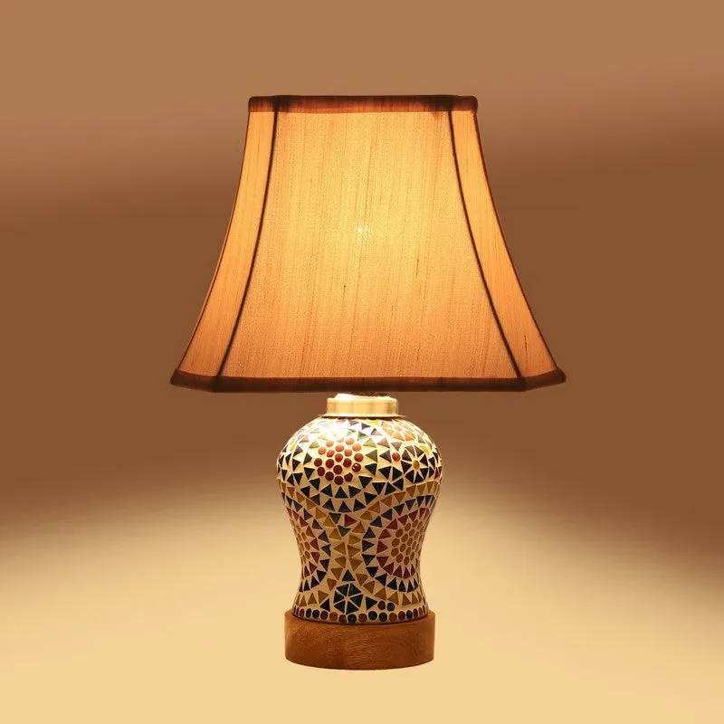 Aurenique Square Wooden Table Lamp - Multicolor media 7