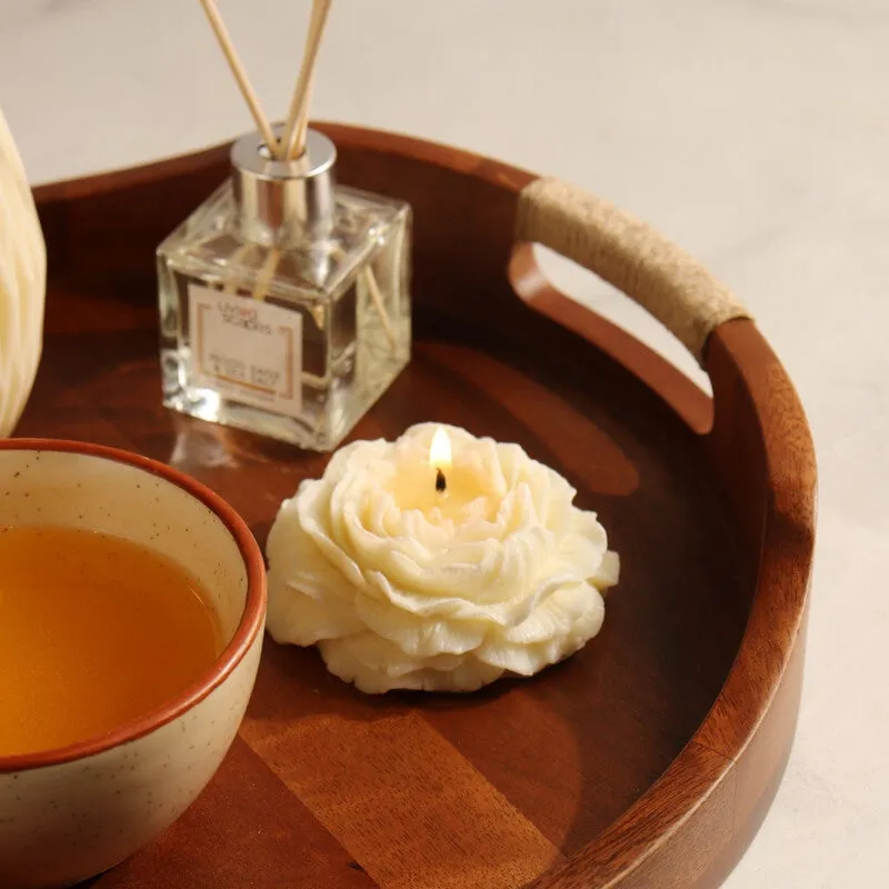 Musa Round Wooden Tray media 5