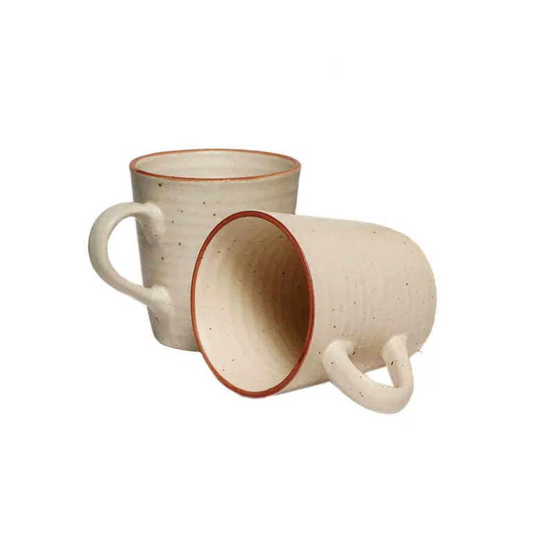 Handmade Ceramic Coffee Mug (300 mL Each) - Set Of Two media 3