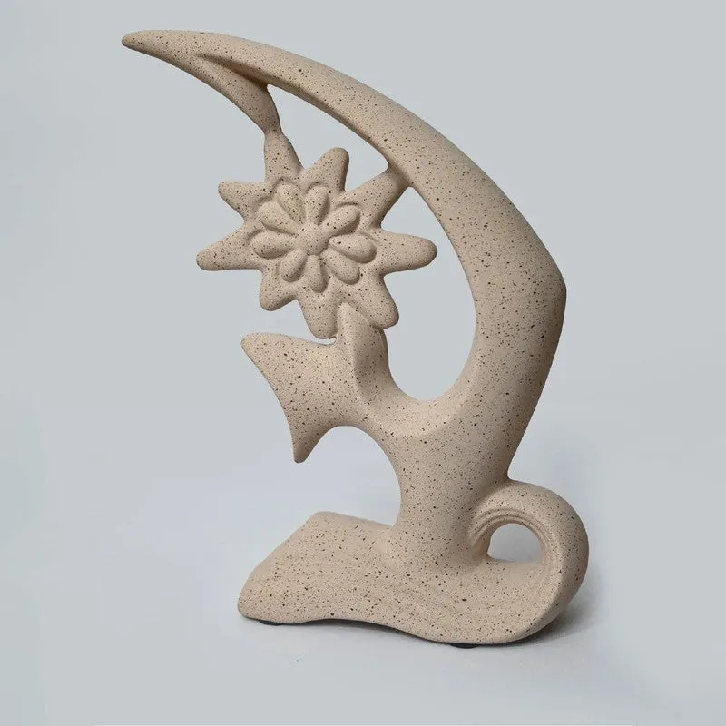 Serene Bloom Abstract Showpiece Set - Set Of Two media 4