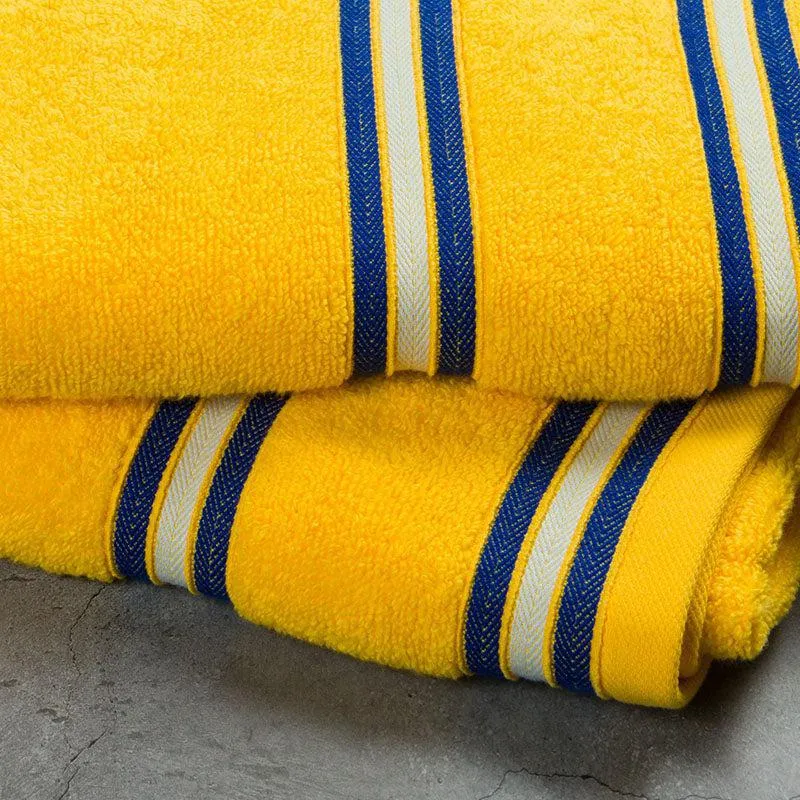 Nautica Dove Down Cotton Towel Set (Yellow) - Set Of Two media 5