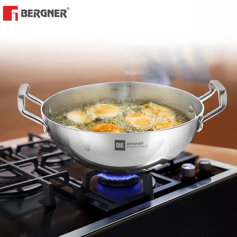 Bergner Stainless Steel Kadhai - 3500 mL media 1