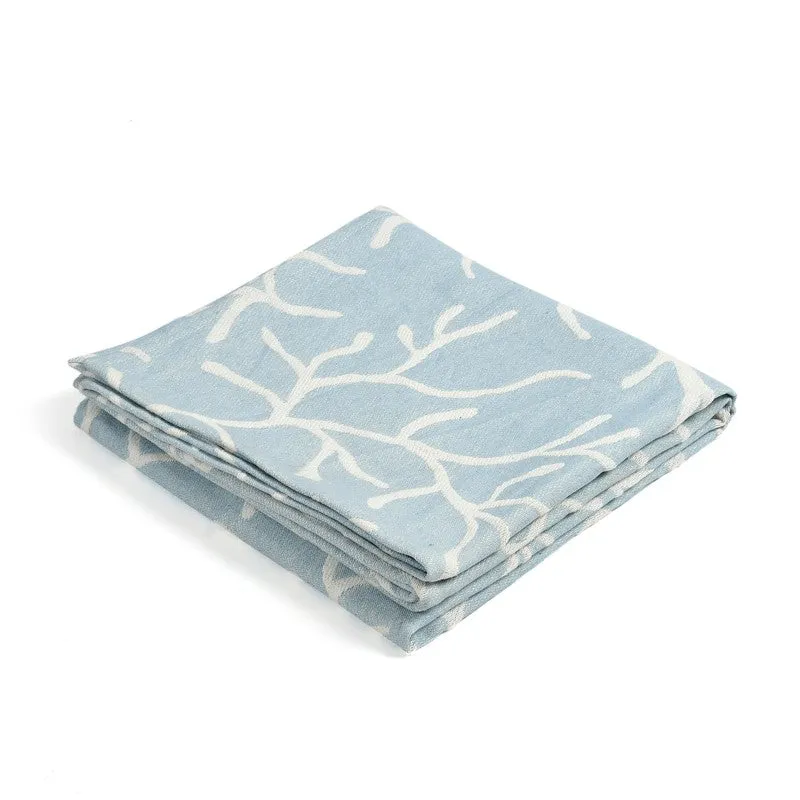 Bluvera Abstract Cotton Throws - Blue media 3
