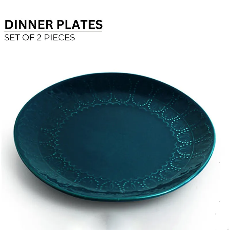 Forest Fern Ceramic Dinner Plate - Set Of Two media 8