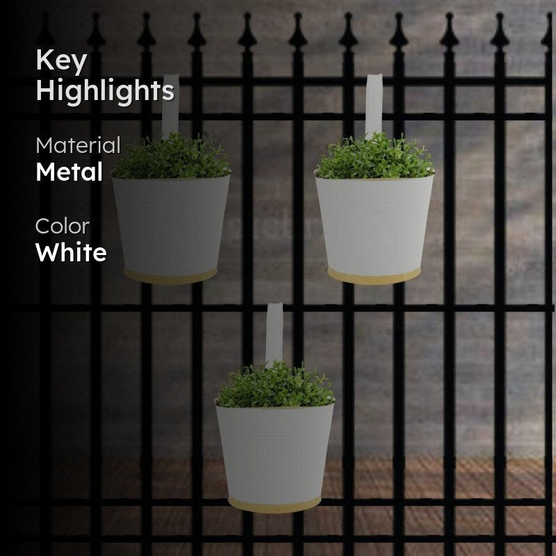 Lush Glow Planter (White) - Set Of Three media 2