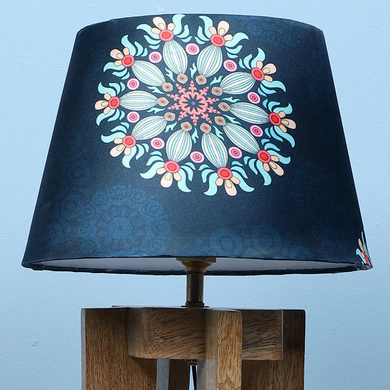 Toile Flux Printed Mango Wood Table Lamp - Multicolor media 3