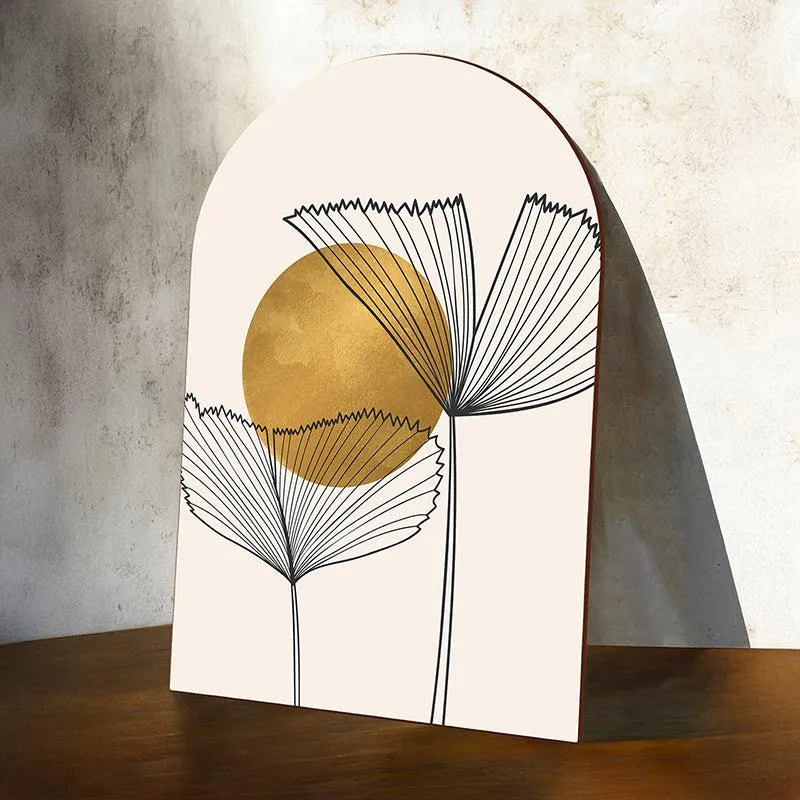 Petal Lines MDF Floral Wall Art media 2