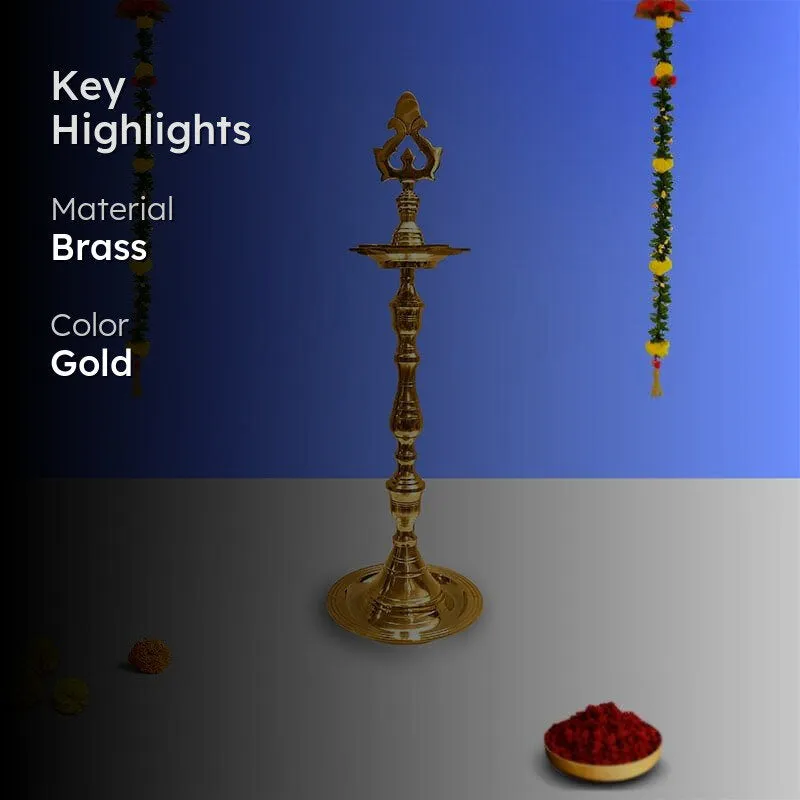 Vibha Brass Lamp - Small media 2