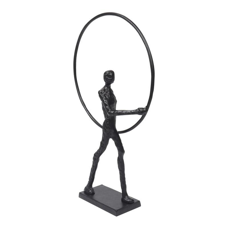 Hoop Struck Aluminium Showpiece - Black media 6