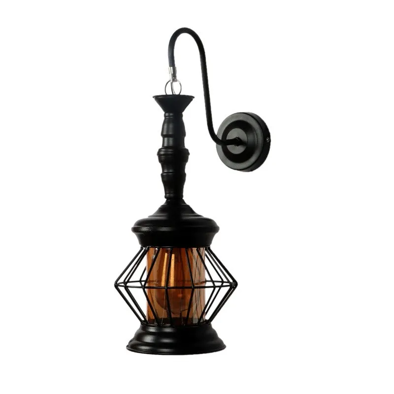 Modern Noir Iron Wall Lamp media 3