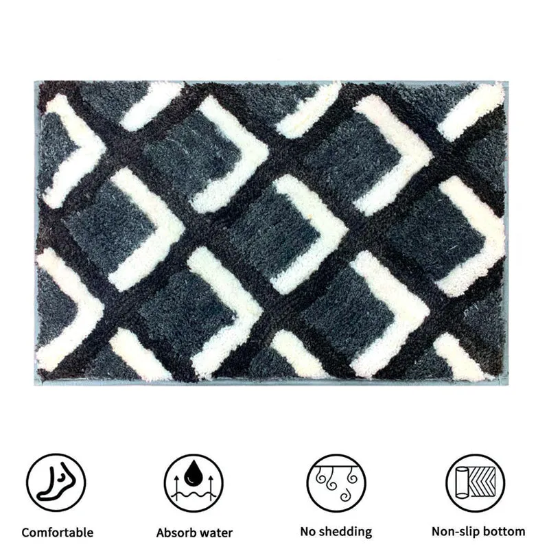 Soft Treads Microfiber Bath Mat - Grey media 8