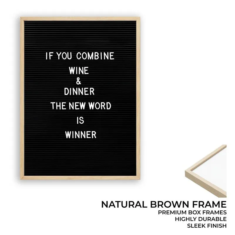 Wine Domination Archival Canvas Wall Art - Brown media 9