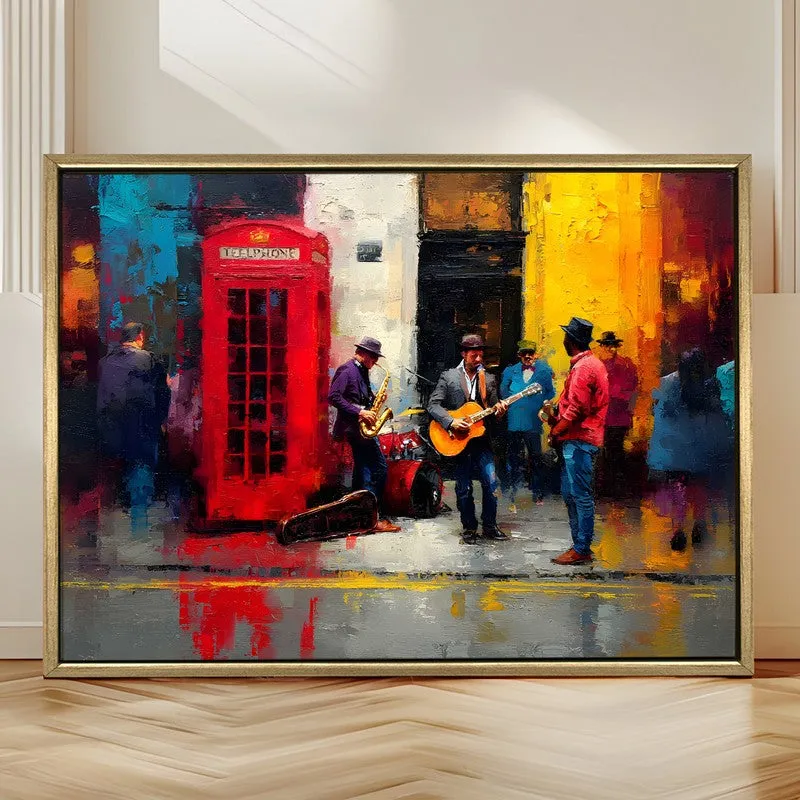 Streetlight Band Canvas Wall Painting With Frame media 4