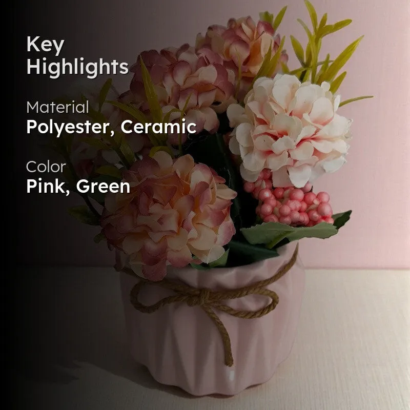 Faux Siya Artificial Flower With Pot media 2