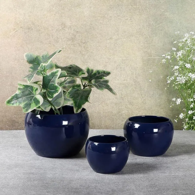 Ivera Dune Planter (Blue) - Set Of Three media 3