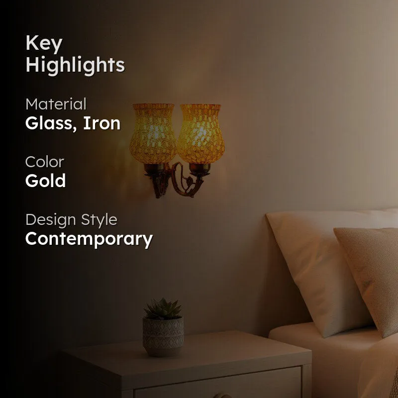 Golden Beam Iron Wall Lamp media 2
