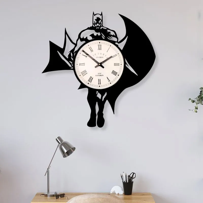 Darkcrest Steel Analog Wall Clock - Black media 1