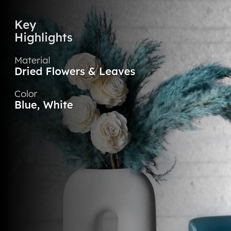 Sittora Pampas Bunch (Ocean Blue) - Set Of Ten media 2