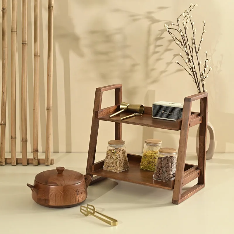 Kivra 2 - Tiered Wood Rack media 3