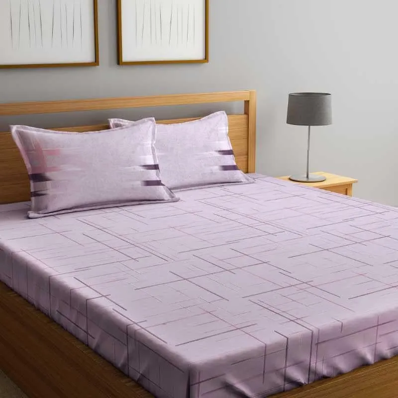 Silly Lines Cotton Bedsheet - 400 TC media 4
