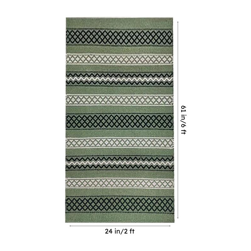 Modern Chevron Cotton Runner Rug media 10