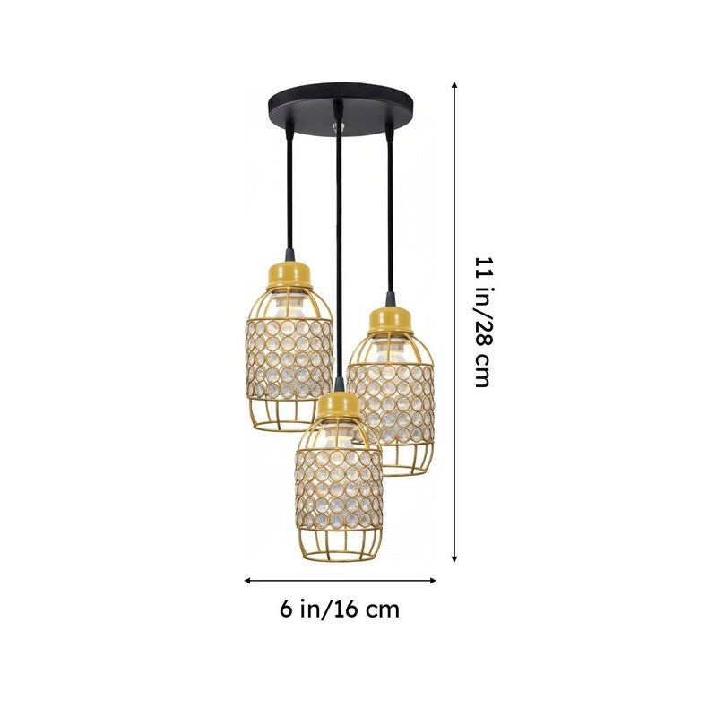 Celine Cluster Pendant Lamp - Gold media 7