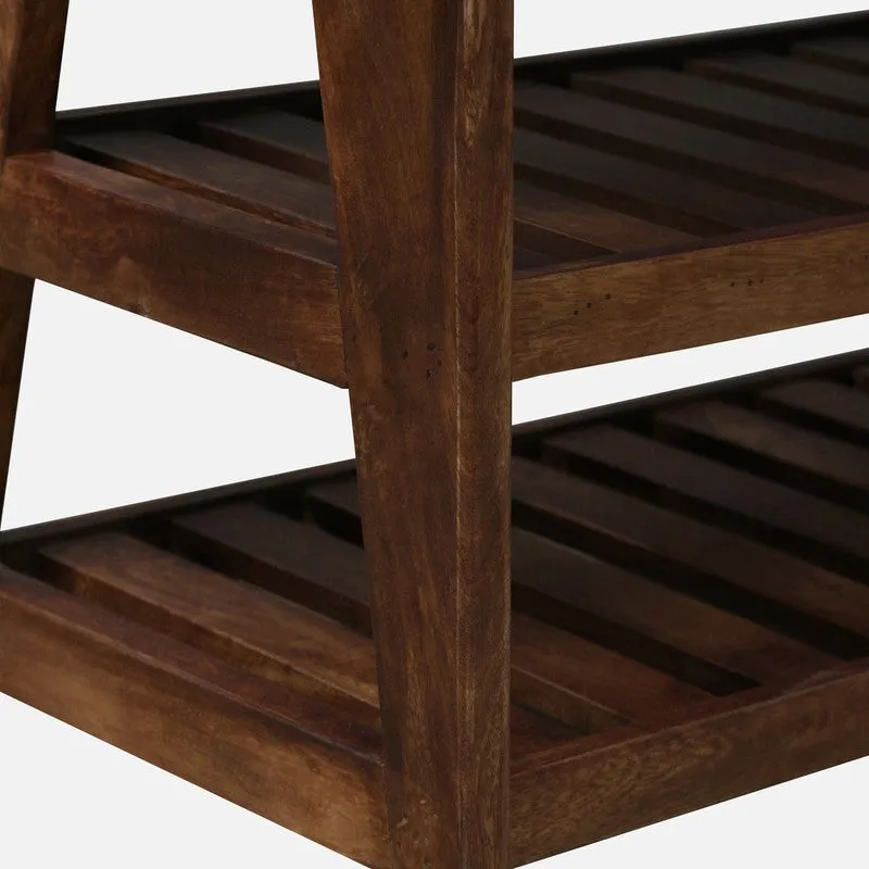 Sole Nest Mango Wood Shoe Rack - Blue media 7