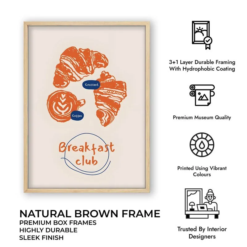 Breakfast Club Archival Canvas Wall Art - Brown media 10