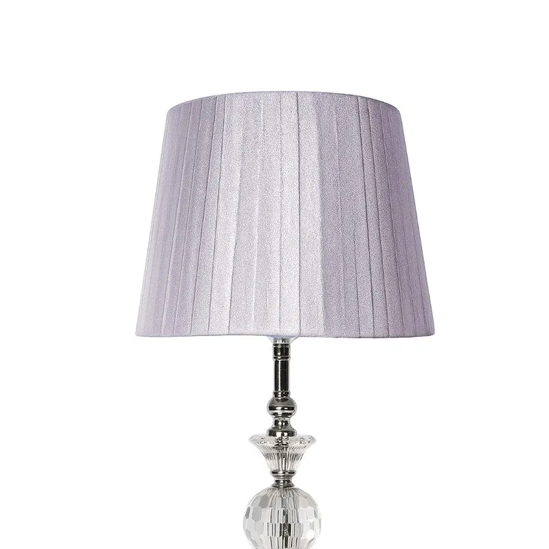 AarviDecor Dempsey Classic Steel Table Lamp - Silver media 8