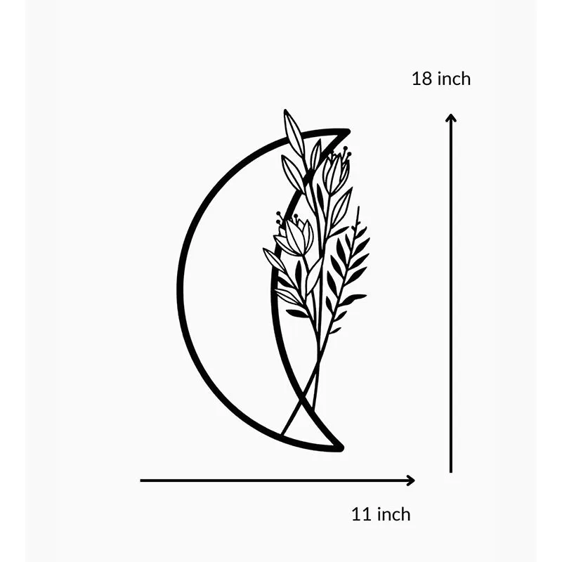 Flower Moon Black Iron Wall Accent media 5