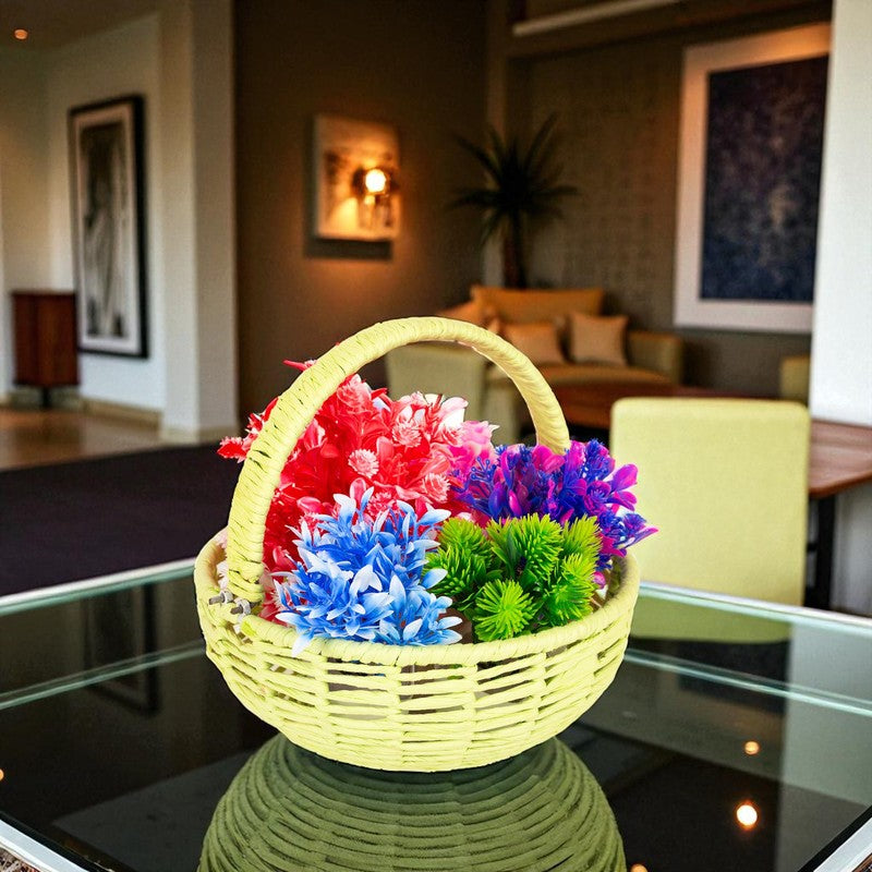 Opal Bloom (Raffia,Metal) Fruit Basket media 5